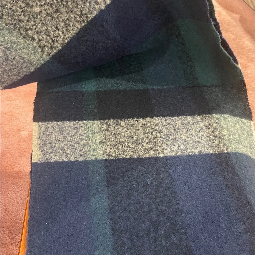 Barbour Men's Plaid Scarf - Blue /Brown/green